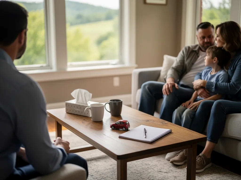therapist meeting with a client in a Murfreesboro Tennessee office