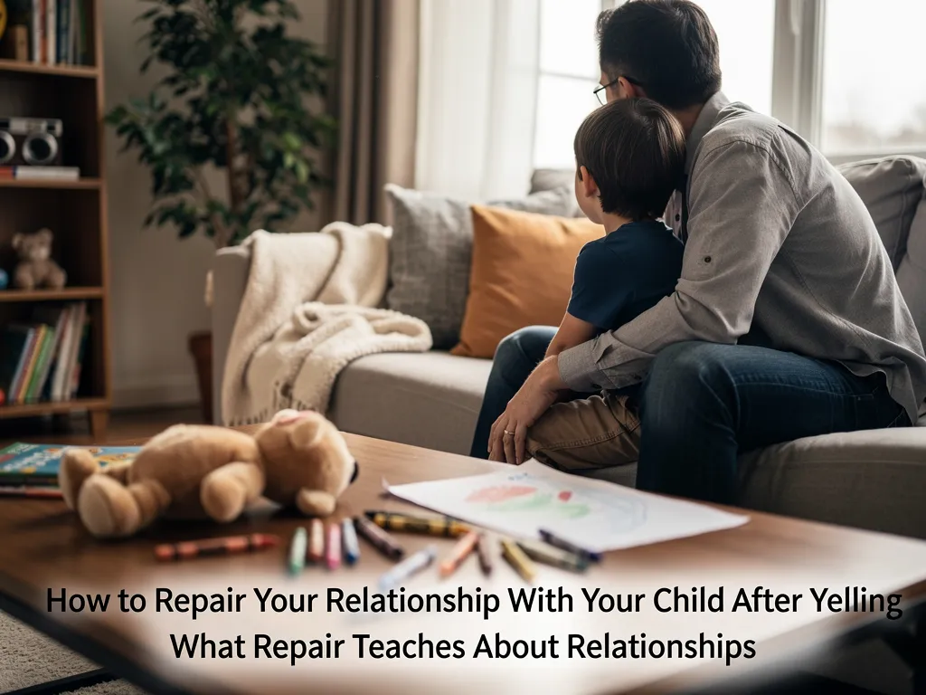 child learning about trust and connection through family repair